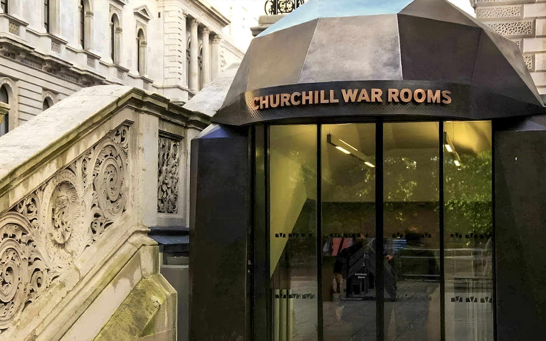 Entrance to the Churchill War Rooms, Westminster